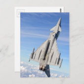 Carte Postale Avion de chasse (Devant / Derrière)