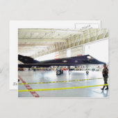 Carte Postale Avion de chasse furtive (Devant / Derrière)