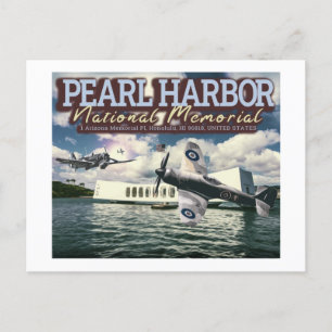 CARTE POSTALE AVION DE COMBAT - MÉMORIAL NATIONAL DE PEARL HARBO
