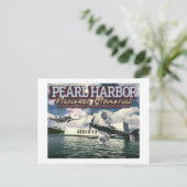 Carte Postale AVION DE COMBAT - Mémorial national de Pearl Harbo (Debout devant)