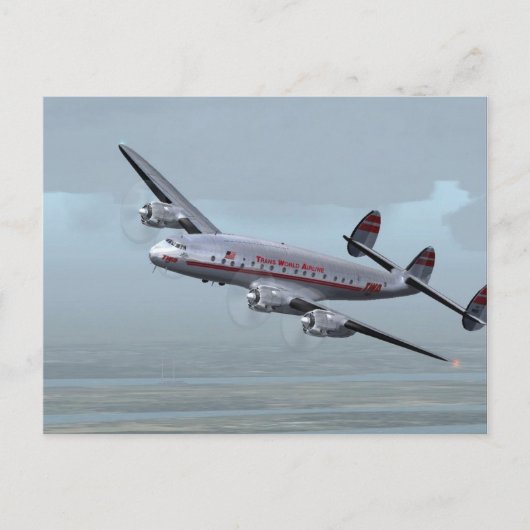 CARTE POSTALE AVION DE CONSTELLATION -- HISTOIRE D'AVIATION ! (Devant)