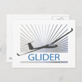 Carte Postale Avion de glissière (Devant / Derrière)