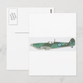 Carte Postale avion de tir (Devant / Derrière)