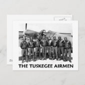 Carte Postale Avion de Tuskegee (Devant / Derrière)