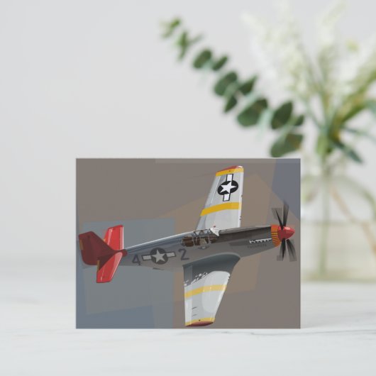 Carte Postale Avion de Tuskegee (Debout devant)