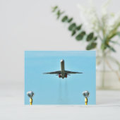 Carte Postale Avion Décollant À L'Aéroport (Debout devant)