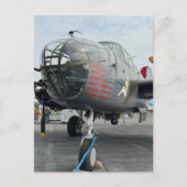 Carte Postale Avion d'époque B-25 Mitchell Bomber Anniversaire (Devant)