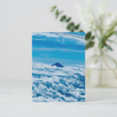 Carte Postale Avion devant Fuji Japan Skyline (Debout devant)