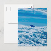 Carte Postale Avion devant Fuji Japan Skyline (Devant / Derrière)