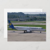 Carte Postale Avion d'Ukraine Airlines (Devant / Derrière)