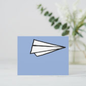 Carte Postale avion en papier simple (Debout devant)
