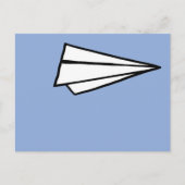 Carte Postale avion en papier simple (Devant)