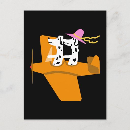 Carte Postale Avion et Dalmatie (Devant)