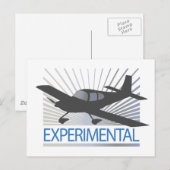 Carte Postale Avion expérimental à basse aile (Devant / Derrière)