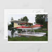 Carte Postale Avion flottant 3, Lake Hood, Anchorage, Alaska, US (Devant / Derrière)