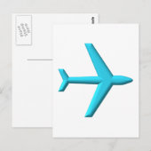 Carte Postale Avion/Jet (Devant / Derrière)