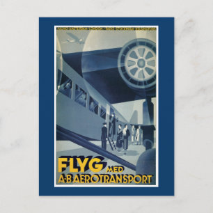 Carte Postale Avion Med A-B Aérotransport