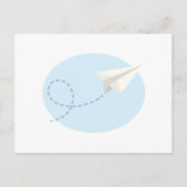 Carte Postale Avion papier (Devant)