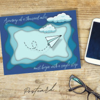Avion papier | Le voyage commence par un seul