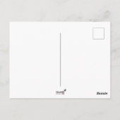 Carte Postale Avion papier | Le voyage commence par un seul (Dos)