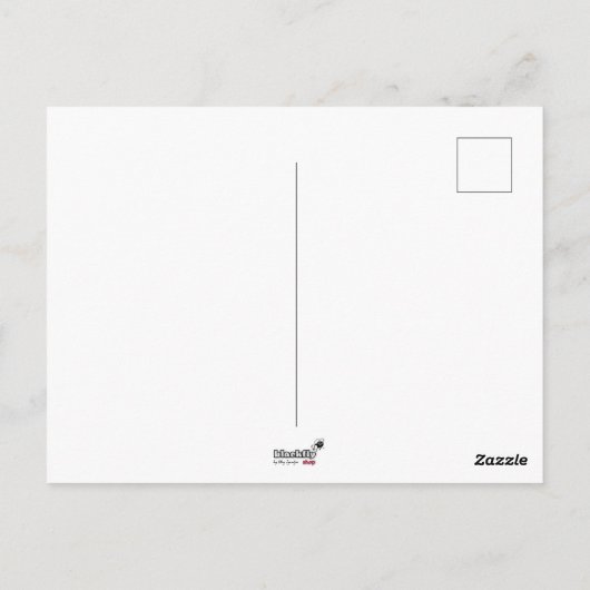 Carte Postale Avion papier | Le voyage commence par un seul (Dos)