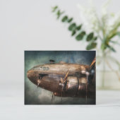 Carte Postale Avion - Pilote - Nuage volant (Debout devant)