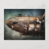 Carte Postale Avion - Pilote - Nuage volant (Devant)