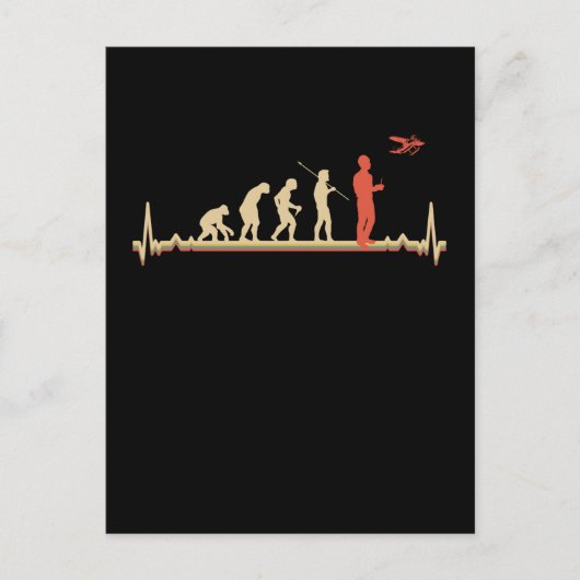 Carte Postale Avion RC Pilot Evolution Modèle Rétro (Devant)