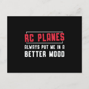 Carte Postale Avion RC Plane Meilleure humeur Avion Avion RC Pla