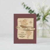 Carte Postale Avion rétro (Debout devant)