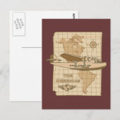 Carte Postale Avion rétro (Devant / Derrière)