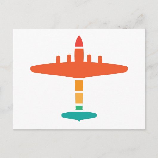 Carte Postale avion rétro (Devant)