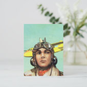 Carte Postale Avion vintage (Debout devant)