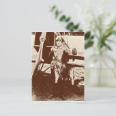 Carte Postale avion vintage (Debout devant)