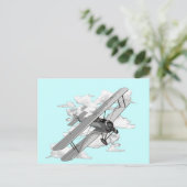 Carte Postale Avion vintage (Debout devant)