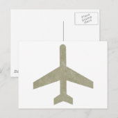 Carte Postale Avion vintage (Devant / Derrière)