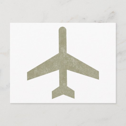 Carte Postale Avion vintage (Devant)