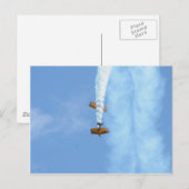 Carte Postale Avions acrobatiques (Devant / Derrière)
