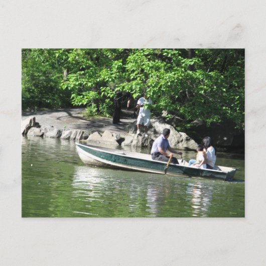 Carte Postale Aviron Sur Le Lac (Devant)