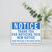 Carte Postale Avis (Debout devant)