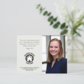 Carte Postale Avis client Coordonnées Photo Immobilier (Debout devant)