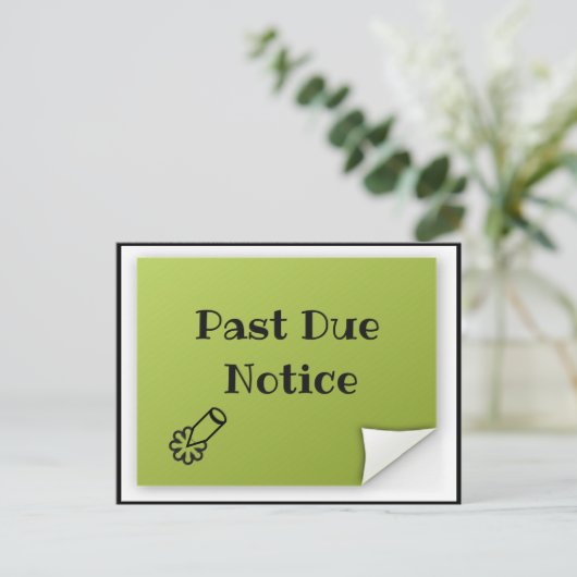 Carte postale Avis de retard (Debout devant)