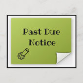 Carte postale Avis de retard (Devant)