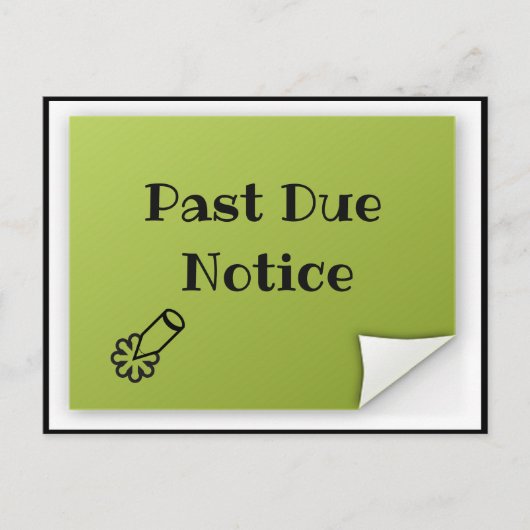 Carte postale Avis de retard (Devant)