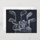 Carte postale "Avis de sortie de golf" (Devant / Derrière)