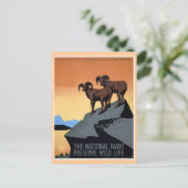 Carte Postale Avis de voyage WPA dans les parcs nationaux (Debout devant)