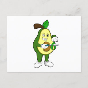 Carte Postale Avocado as Hairtravh Razor