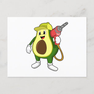 Carte Postale Avocado en tant que artisan avec exercices