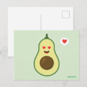 Carte Postale Avocado Love (Devant / Derrière)