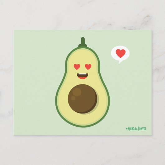 Carte Postale Avocado Love (Devant)